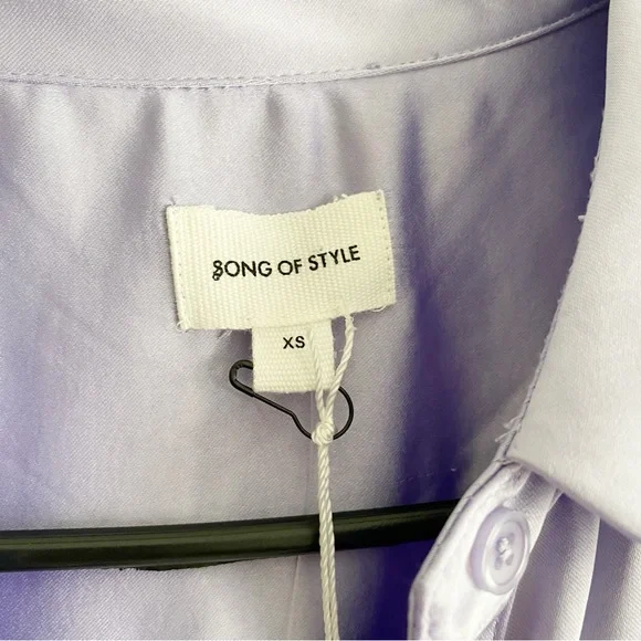 Song of Style Marta Satin Dress in Lavender Women's Size XS NWT *Read* - Picture 3 of 11